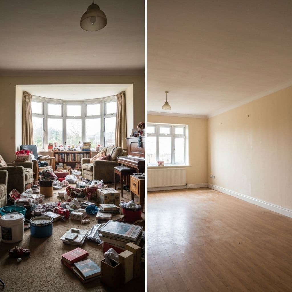 Haushaltsauflösung - Vorher Nachher